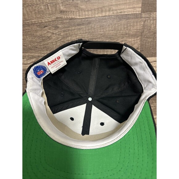 Vtg Annco Oakland Las Vegas Raiders Script Snapback Hat Embroidered Logo Dazzle - Picture 9 of 10